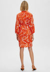 Selected Femme Sirine Print Shirt Dress, Orangeade