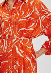 Selected Femme Sirine Print Shirt Dress, Orangeade