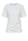 Selected Femme Chloe Gathered T-Shirt, Snow White