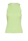 Selected Femme Solina Ribbed Tank Top, Sharp Green