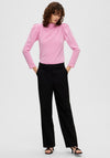 Selected Femme Myla High Waist Trousers, Black