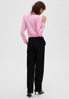 Selected Femme Myla High Waist Trousers, Black