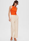 Selected Femme Myla Wide Leg Trouser, Birch