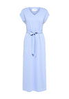 Selected Femme V Neck Jersey Maxi Dress, Blue Heron