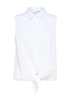 Selected Femme Amanza Stripe Tie Top, Bright White