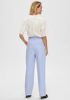 Selected Femme Myla High Waist Trousers, Blue Heron