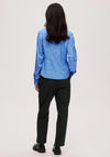 Selected Femme Blue Jacquard Shirt, Ultramarine