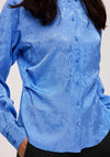 Selected Femme Blue Jacquard Shirt, Ultramarine