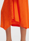 Selected Femme Abienne Satin Midi Skirt, Orangeade