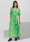 Selected Femme Catherine Smock Maxi Dress, Absinthe Green