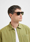 Selected Homme Jasper Wayfarer Sunglasses, Tortoise Shell