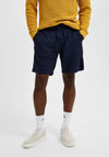 Selected Homme Brody Linen Shorts, Dark Sapphire