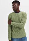 Selected Homme Vince Round Neck Jumper, Vineyard Green