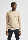 Selected Homme Berg Crew Neck Sweater, Kelp
