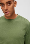 Selected Homme Berg Crew Neck Sweater, Vineyard Green