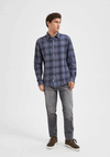 Selected Homme Robin Check Shirt, Grisalle