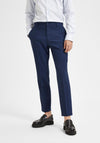 Selected Homme Oasis Linen Trousers, Dark Navy