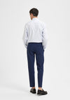 Selected Homme Oasis Linen Trousers, Dark Navy