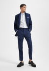 Selected Homme Oasis Linen Trousers, Dark Navy