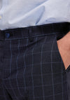 Selected Homme Oasis Check Trousers, Navy