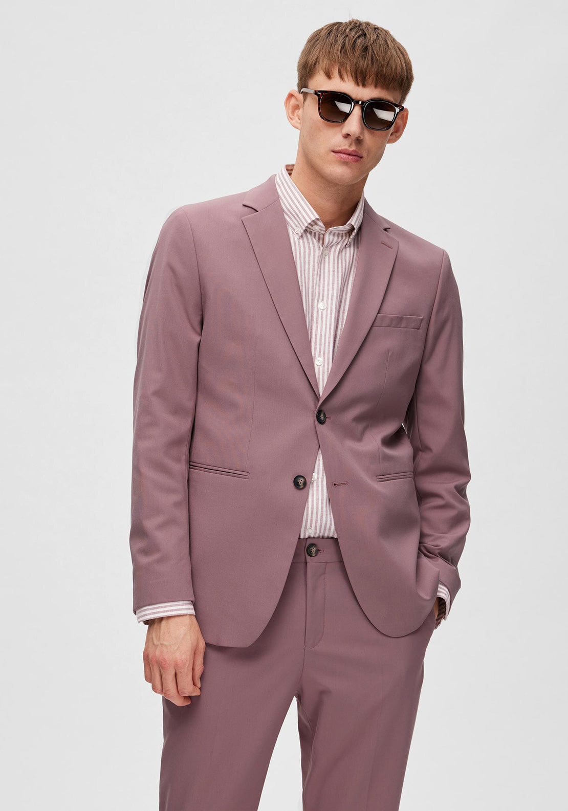 Selected Homme Liam Blazer, Mauve Shadow