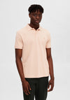 Selected Homme Dante Polo Shirt, Pink Sand