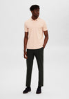 Selected Homme Dante Polo Shirt, Pink Sand