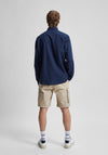 Selected Homme Classic Linen Shirt, Dark Sapphire