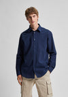 Selected Homme Classic Linen Shirt, Dark Sapphire