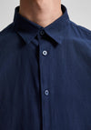 Selected Homme Classic Linen Shirt, Dark Sapphire