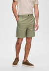 Selected Homme Flex Chino Shorts, Deep Lichen Green