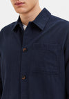 Selected Homme Blas Linen Overshirt, Sky Captain