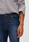 Selected Homme Leon Slim Fit Jeans, Dark Blue Denim