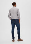 Selected Homme Leon Slim Fit Jeans, Dark Blue Denim