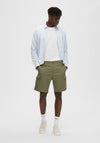 Selected Homme Flex Cargo Shorts, Deep Lichen Green