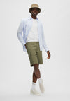 Selected Homme Flex Cargo Shorts, Deep Lichen Green