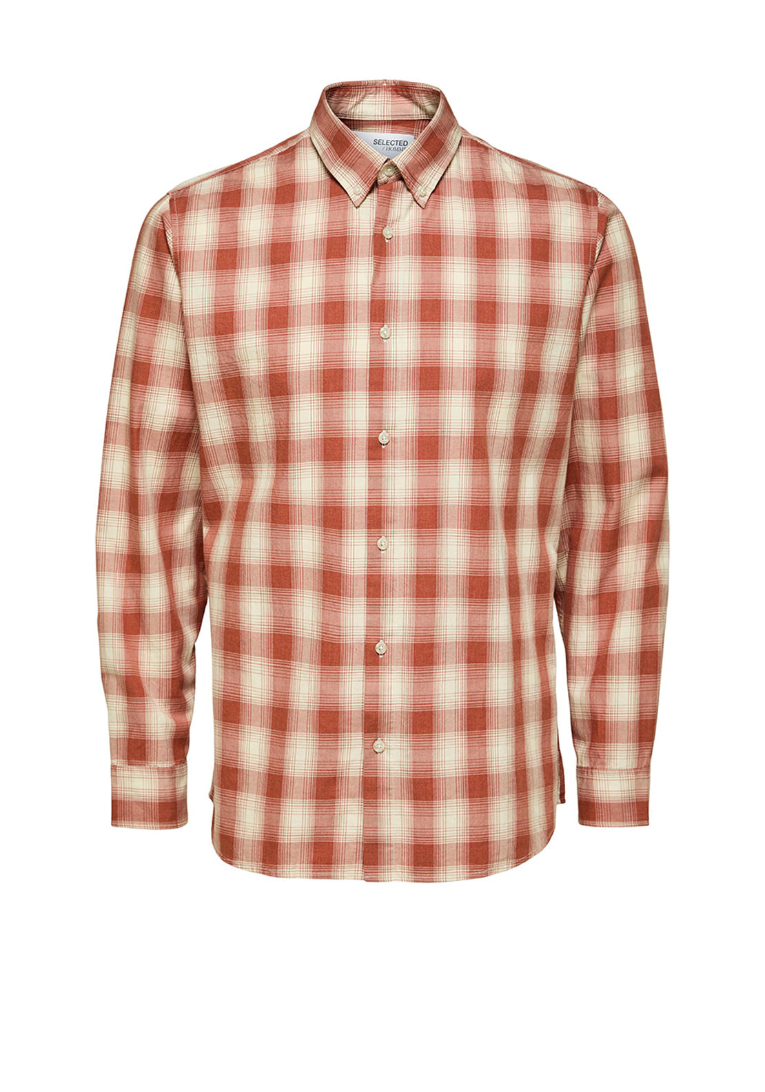 Selected Homme Theo Shirt, Baked Clay