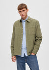 Selected Homme Finn Cord Overshirt, Vetiver