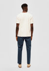 Selected Homme Camp Ribbed T-Shirt, Cloud Dancer