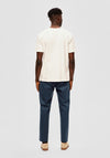 Selected Homme Camp Ribbed T-Shirt, Cloud Dancer