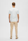 Selected Homme Corey Print T-Shirt, Cloud Dancer