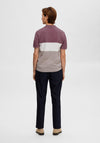 Selected Homme Mattis Knit Polo Shirt, Wishful Mauve