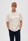 Selected Homme Alvar Print T-Shirt, Oatmeal