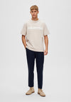 Selected Homme Alvar Print T-Shirt, Oatmeal