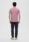 Selected Homme Figo Zip Polo Shirt, Wistful Mauve
