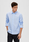 Selected Homme Classic Linen Shirt, Cashmere Blue