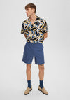 Selected Homme Flex Chino Shorts, Ensign Blue