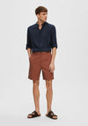 Selected Homme Flex Chino Shorts, Baked Clay