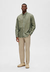 Selected Homme Sten Shirt, Deep Lichen Green