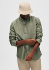 Selected Homme Sten Shirt, Deep Lichen Green